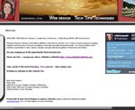 Robin Neal, design for personal website