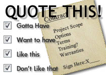Web project quote request wishlist Web project contract and wishlist image by Neal Resources