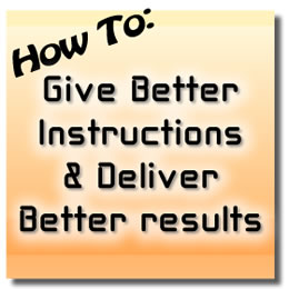 Better instructions Better instructions